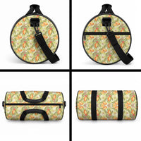 Vintage Hawaii Mango Duffle Bag Yellow Green Hawaiian Palaka