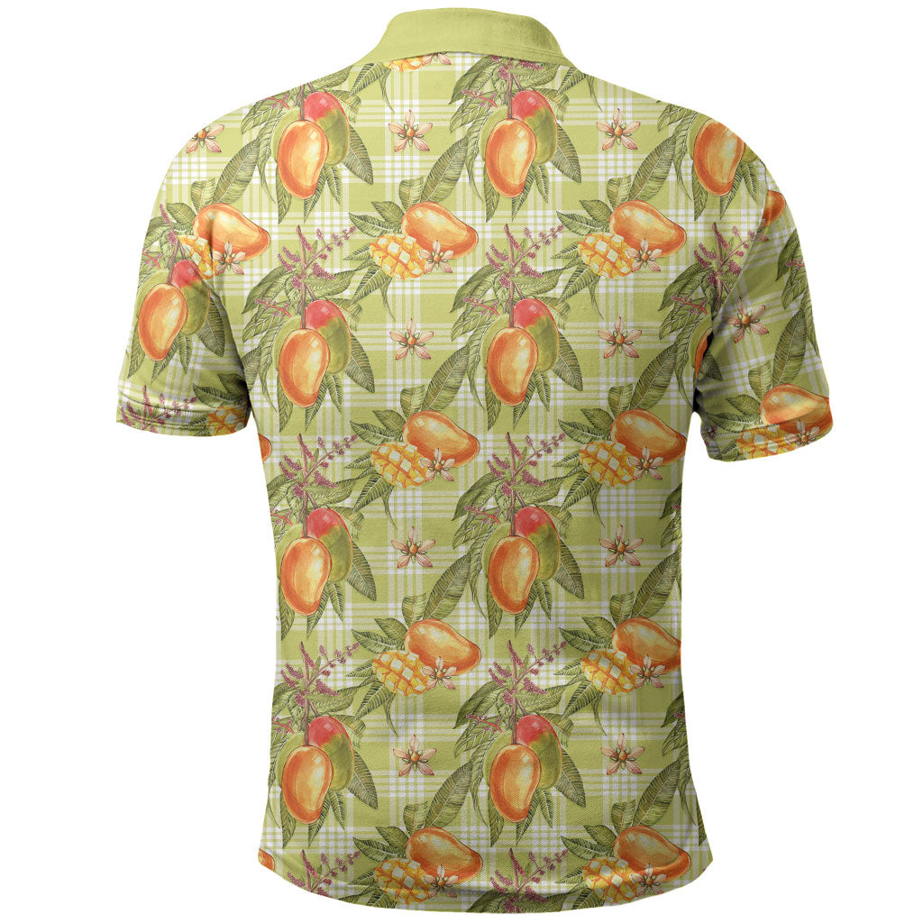 Vintage Hawaii Mango Polo Shirt Yellow Green Hawaiian Palaka