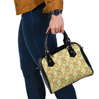 Vintage Hawaii Mango Shoulder Handbag Yellow Green Hawaiian Palaka