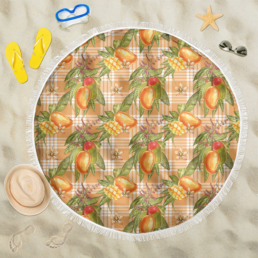 Vintage Hawaii Mango Beach Blanket Coral Hawaiian Palaka