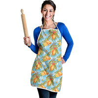 Vintage Hawaii Mango Apron Blue Hawaiian Palaka