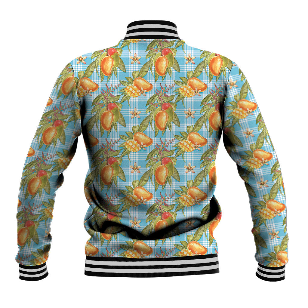 Vintage Hawaii Mango Baseball Jacket Blue Hawaiian Palaka