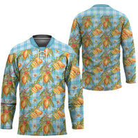 Vintage Hawaii Mango Hockey Jersey Blue Hawaiian Palaka