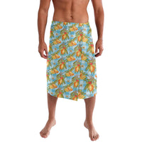 Vintage Hawaii Mango Lavalava Blue Hawaiian Palaka