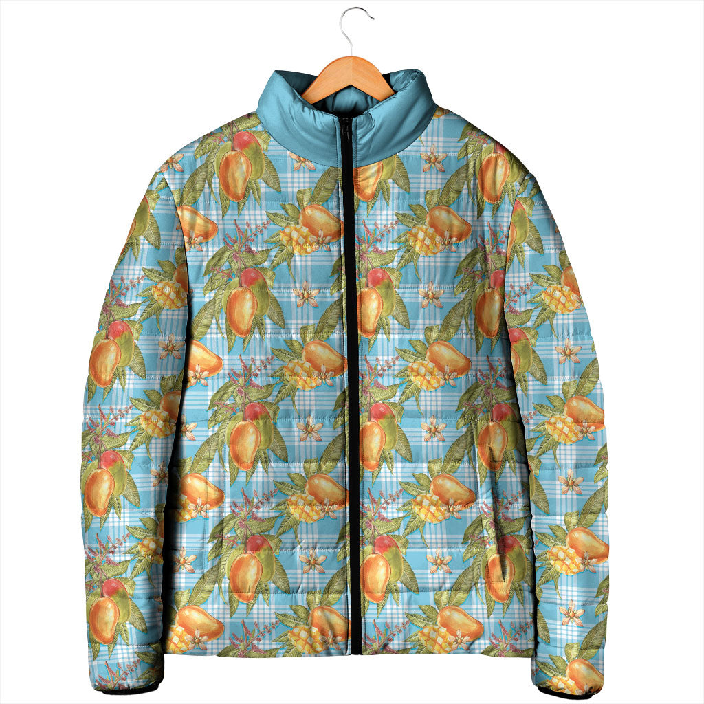 Vintage Hawaii Mango Padded Jacket Blue Hawaiian Palaka
