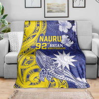 Nauru 92nd Anniversary Of Angam Blanket Polynesian Whale Pattern