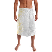 Niue White Sunday Lavalava Niuean Hiapo With Puakenikeni Lei LT05 White - Polynesian Pride
