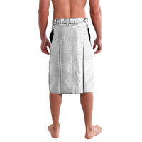 Niue White Sunday Lavalava Niuean Hiapo With Puakenikeni Lei LT05 - Polynesian Pride