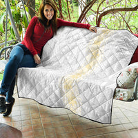 Niue White Sunday Quilt Niuean Hiapo With Puakenikeni Lei LT05 - Polynesian Pride