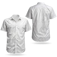 American Samoa White Sunday Couples Matching Summer Maxi Dress and Hawaiian Shirt Polynesian Pattern With Tropical Flowers LT05 - Polynesian Pride