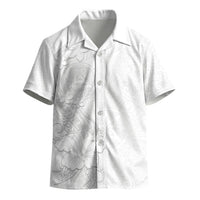 American Samoa White Sunday Kid Hawaiian Shirt Polynesian Pattern With Tropical Flowers LT05 - Polynesian Pride