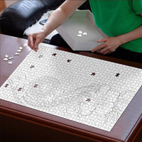 American Samoa White Sunday Puzzle Polynesian Pattern With Tropical Flowers LT05 - Polynesian Pride