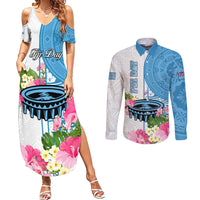 personalized-fiji-day-couples-matching-summer-maxi-dress-and-long-sleeve-button-shirts-tanoa-hibiscus-fijian-tapa-masi-pattern