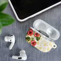 Hawaii Discoverers Day AirPods Case Tropical Hibiscus Glitter White LT05 - Polynesian Pride