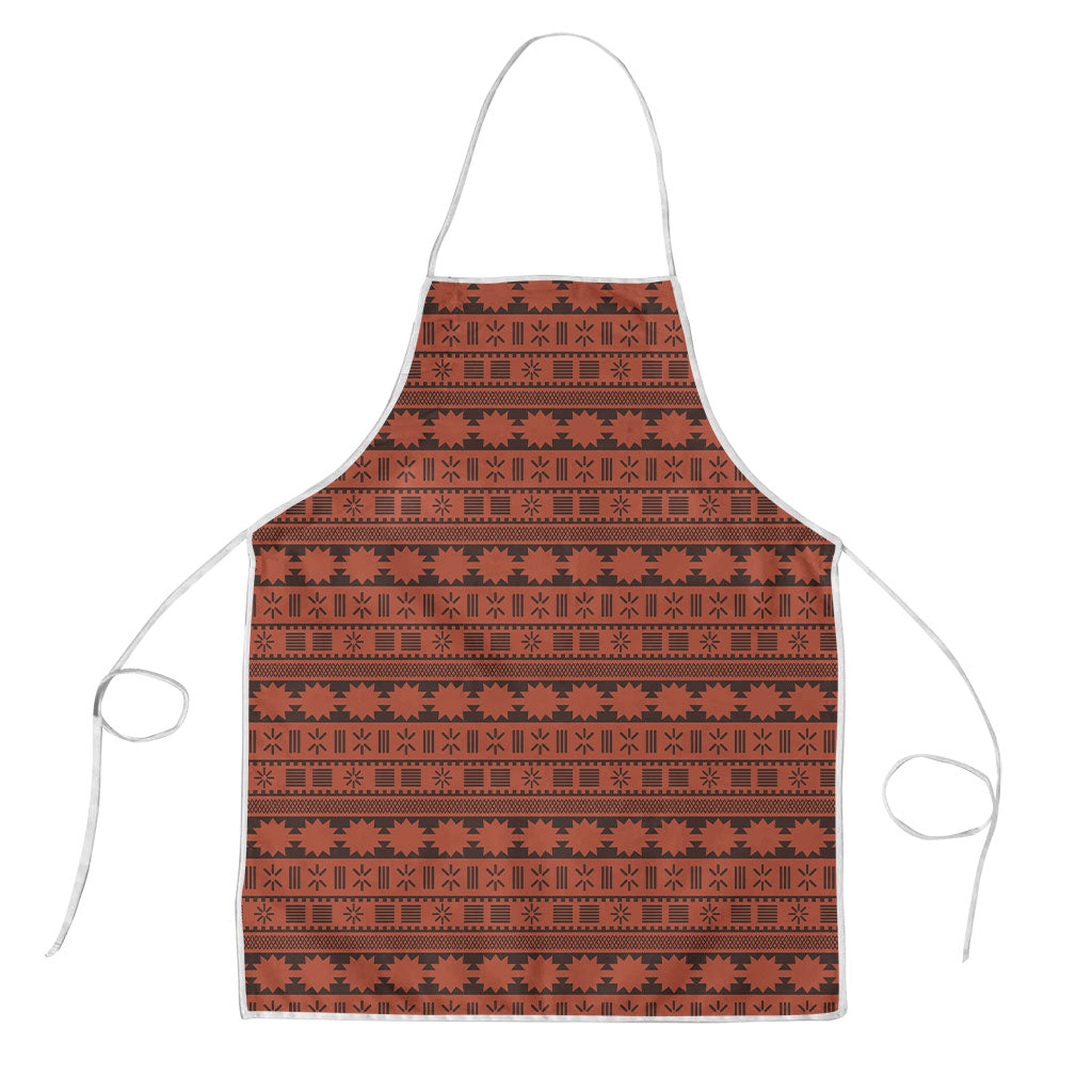 Polynesian Princess Inspired Tapa Pattern Apron LT05 Red - Polynesian Pride
