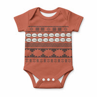 Polynesian Princess Inspired Tapa Pattern Baby Onesie LT05 Red - Polynesian Pride
