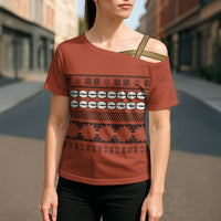 Polynesian Princess Inspired Tapa Pattern Cross Shoulder Shirt LT05 - Polynesian Pride