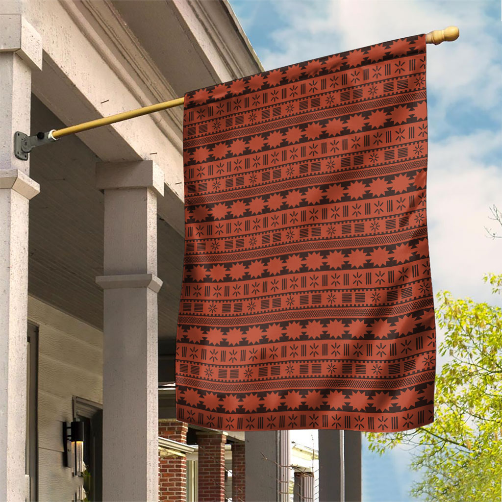Polynesian Princess Inspired Tapa Pattern Garden Flag LT05 House Flag Red - Polynesian Pride
