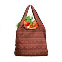 Polynesian Princess Inspired Tapa Pattern Grocery Bag LT05 1-pack One Size Red - Polynesian Pride