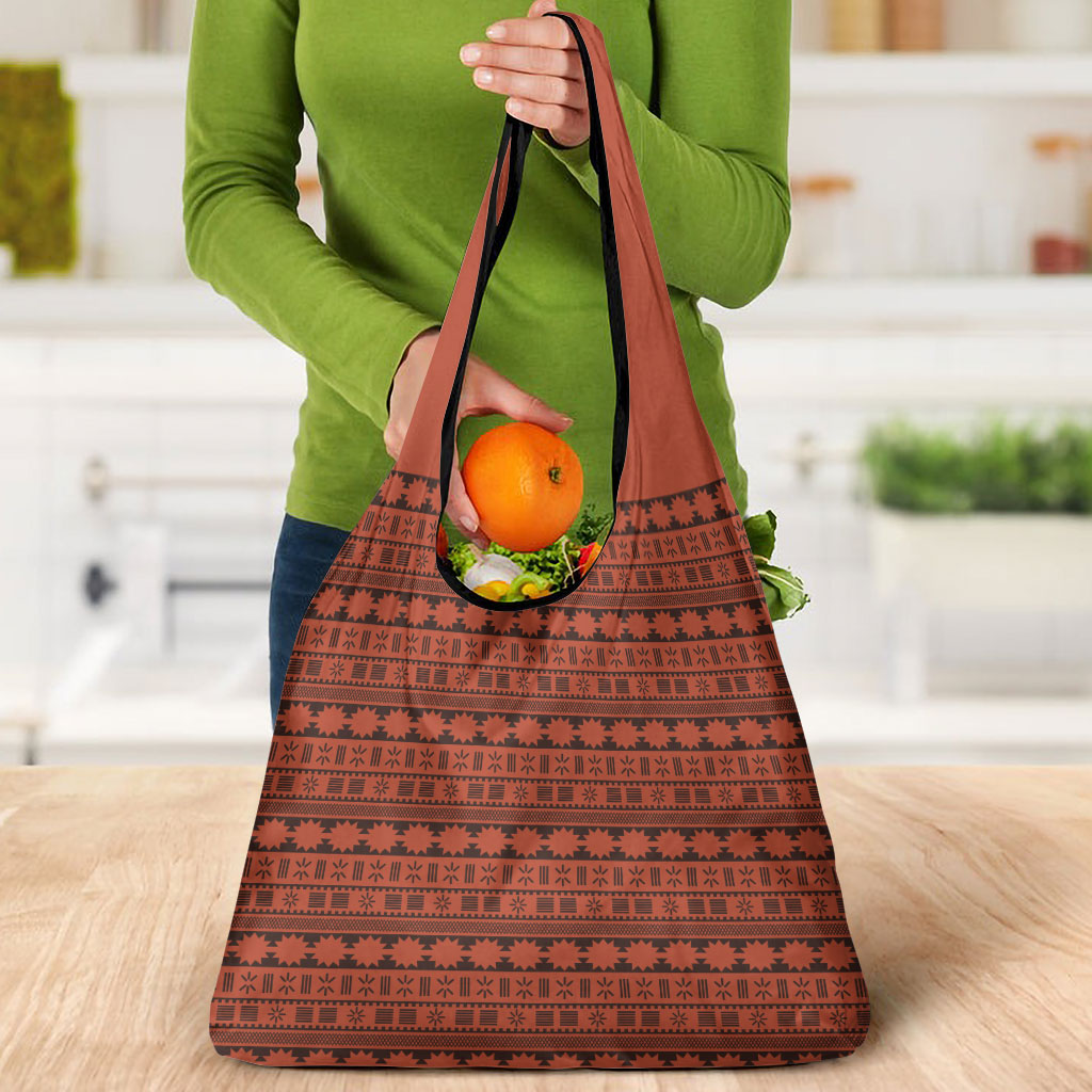 Polynesian Princess Inspired Tapa Pattern Grocery Bag LT05 - Polynesian Pride