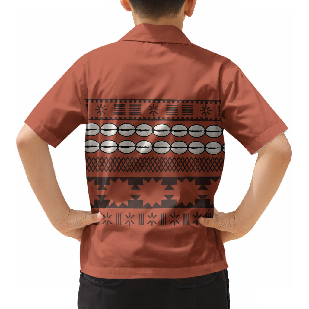 Polynesian Princess Inspired Tapa Pattern Kid Hawaiian Shirt LT05 - Polynesian Pride