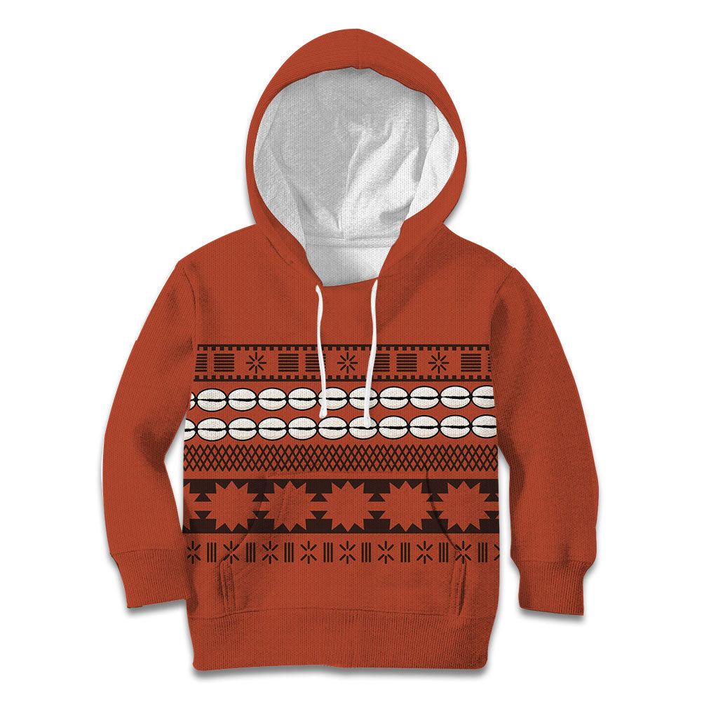 Polynesian Princess Inspired Tapa Pattern Kid Hoodie LT05 Hoodie Red - Polynesian Pride