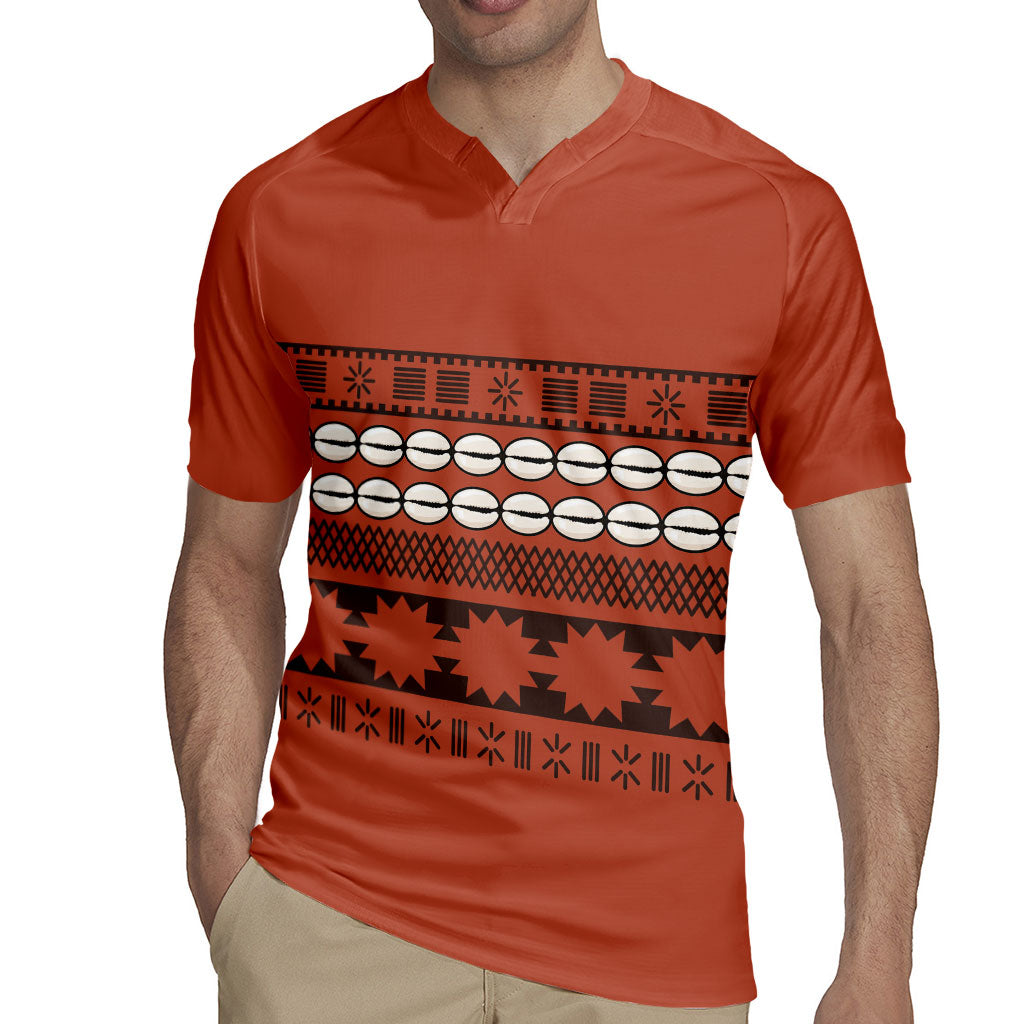 Polynesian Princess Inspired Tapa Pattern Rugby Jersey LT05 - Polynesian Pride