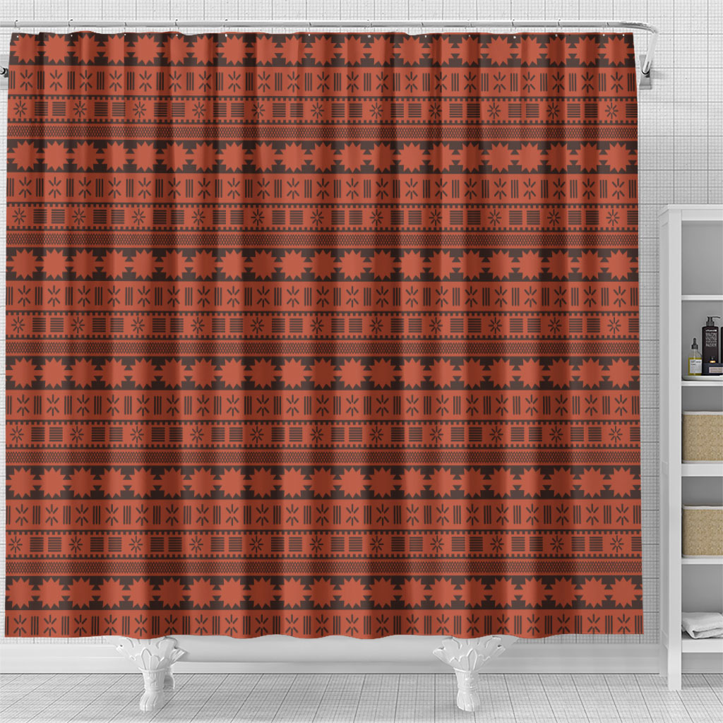 Polynesian Princess Inspired Tapa Pattern Shower Curtain LT05 - Polynesian Pride