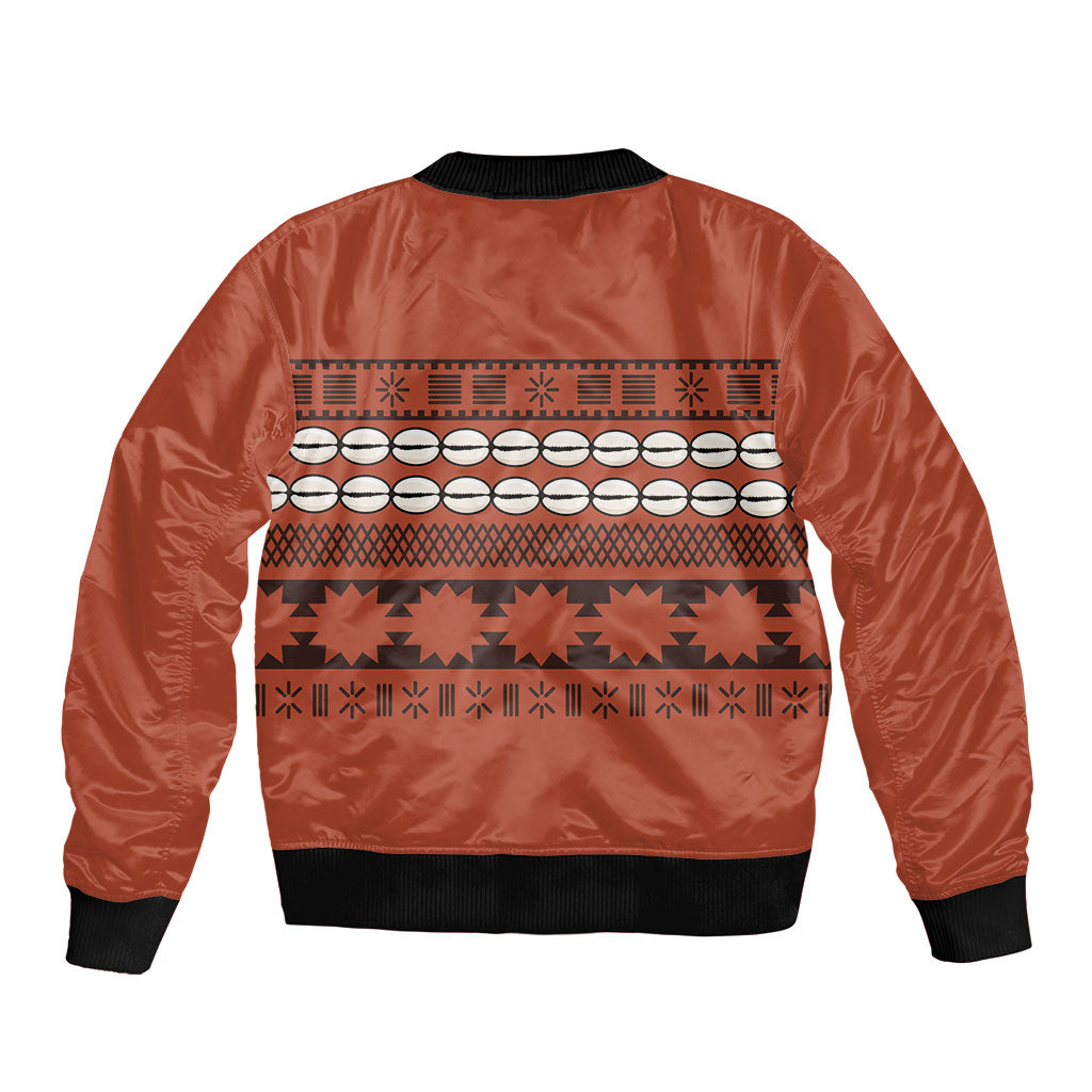 Polynesian Princess Inspired Tapa Pattern Sleeve Zip Bomber Jacket LT05 - Polynesian Pride