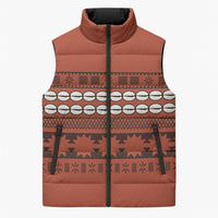 Polynesian Princess Inspired Tapa Pattern Sleeveless Puffer Jacket LT05 Unisex Red - Polynesian Pride
