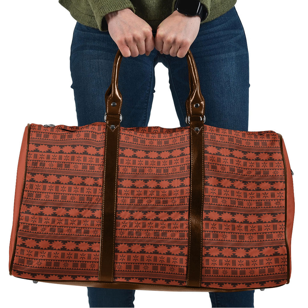 Polynesian Princess Inspired Tapa Pattern Travel Bag LT05 Red - Polynesian Pride