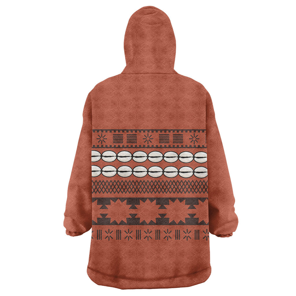 Polynesian Princess Inspired Tapa Pattern Wearable Blanket Hoodie LT05 - Polynesian Pride