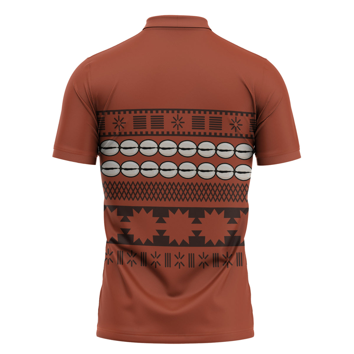 Polynesian Princess Inspired Tapa Pattern Zipper Polo Shirt LT05 - Polynesian Pride