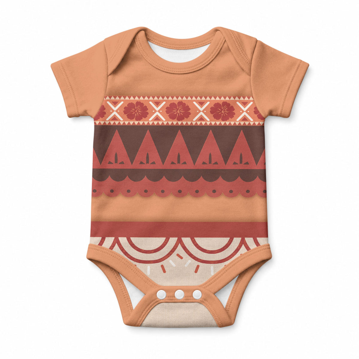 Polynesian Princess Inspired Cosplay Costume Baby Onesie LT05 Multicolor - Polynesian Pride