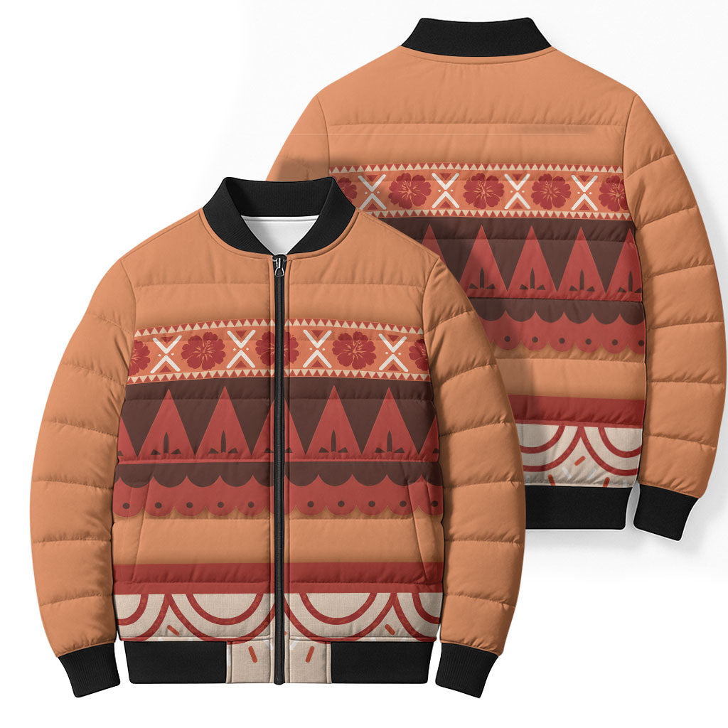 Polynesian Princess Inspired Cosplay Costume Bomber Puffer Jacket LT05 - Polynesian Pride