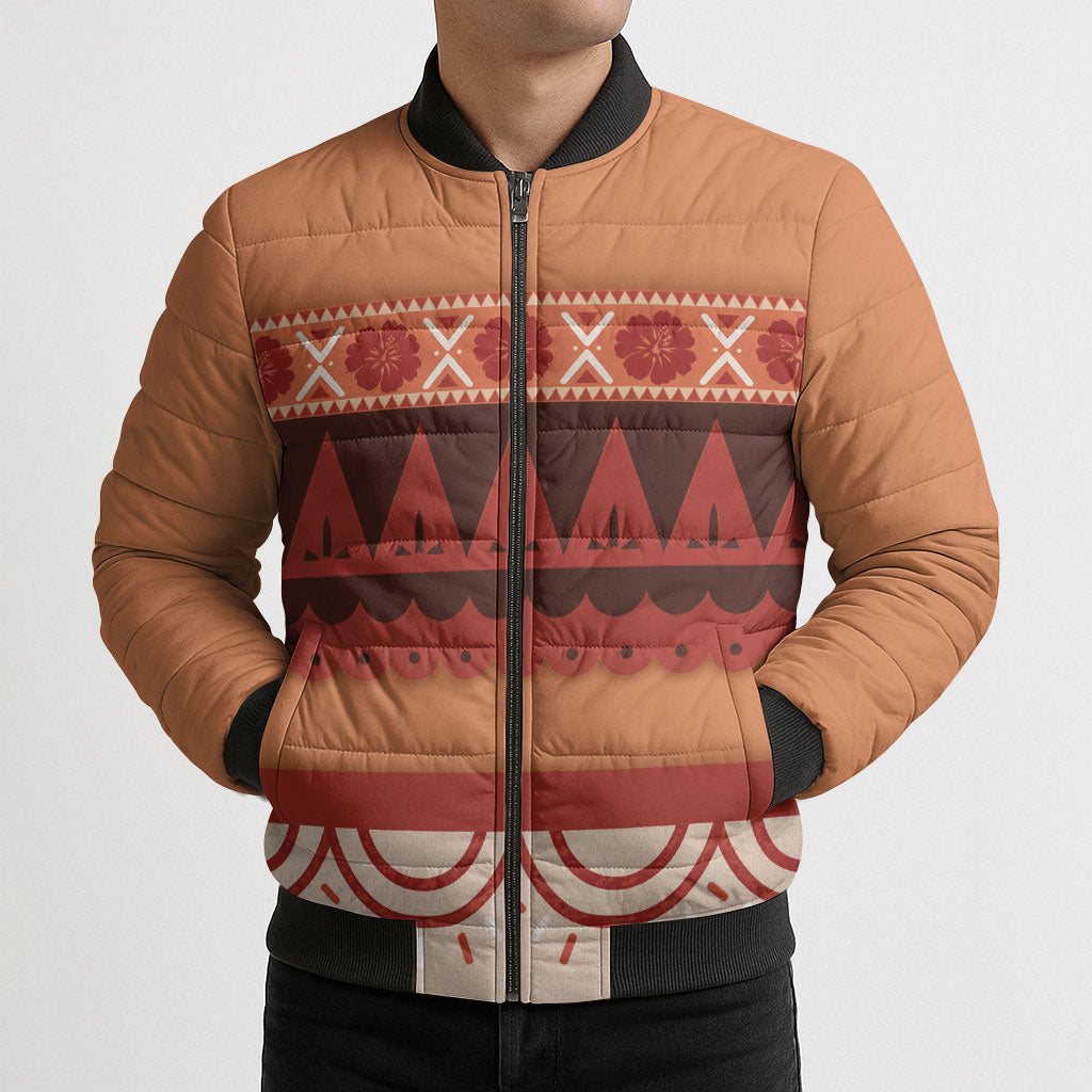 Polynesian Princess Inspired Cosplay Costume Bomber Puffer Jacket LT05 - Polynesian Pride