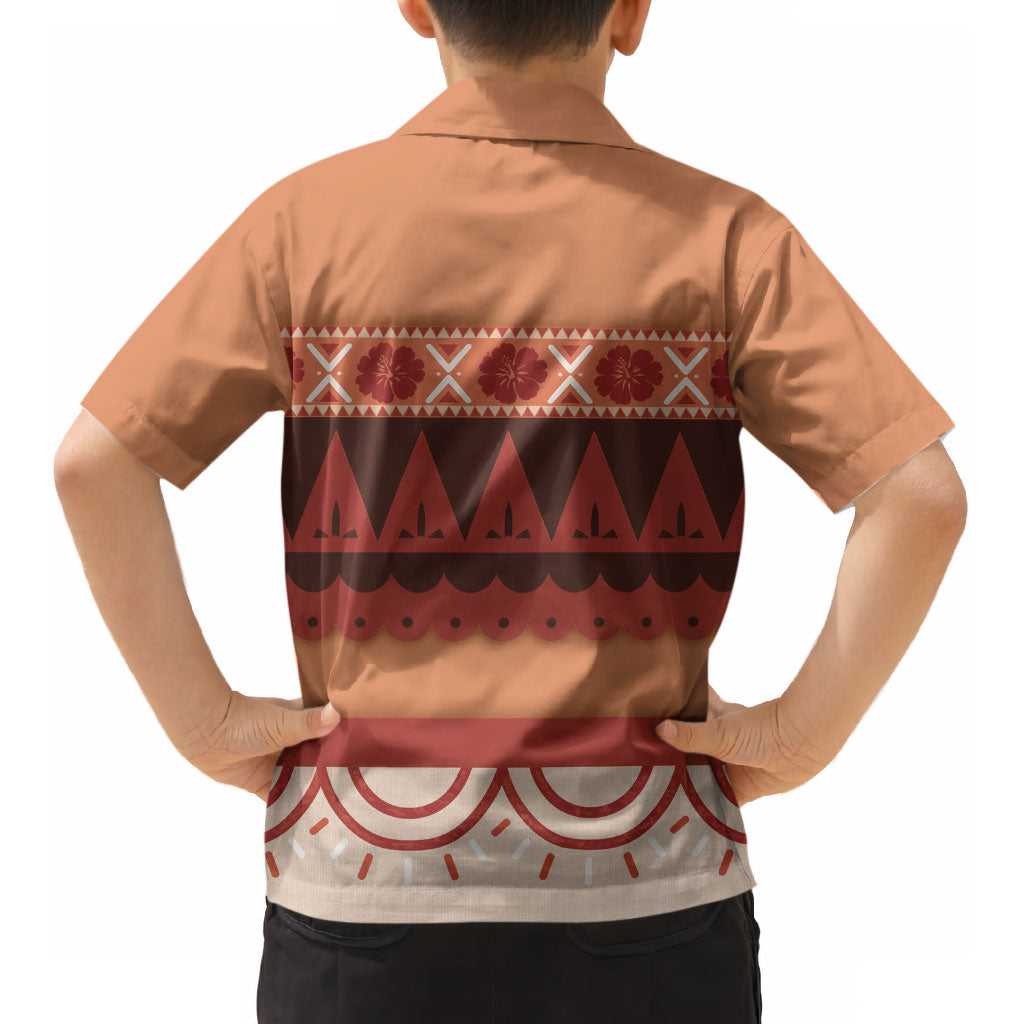 Polynesian Princess Inspired Cosplay Costume Kid Hawaiian Shirt LT05 - Polynesian Pride