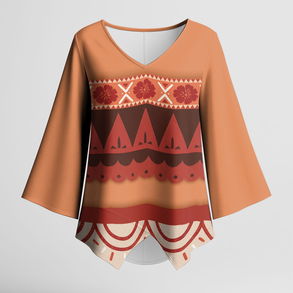 Polynesian Princess Inspired Cosplay Costume Kimono Sleeve Blouse LT05 Female Multicolor - Polynesian Pride