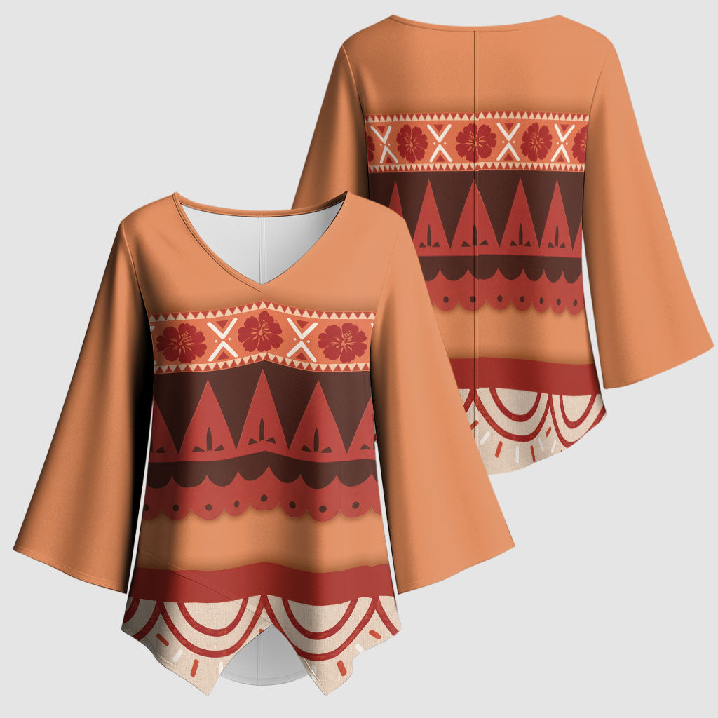Polynesian Princess Inspired Cosplay Costume Kimono Sleeve Blouse LT05 - Polynesian Pride