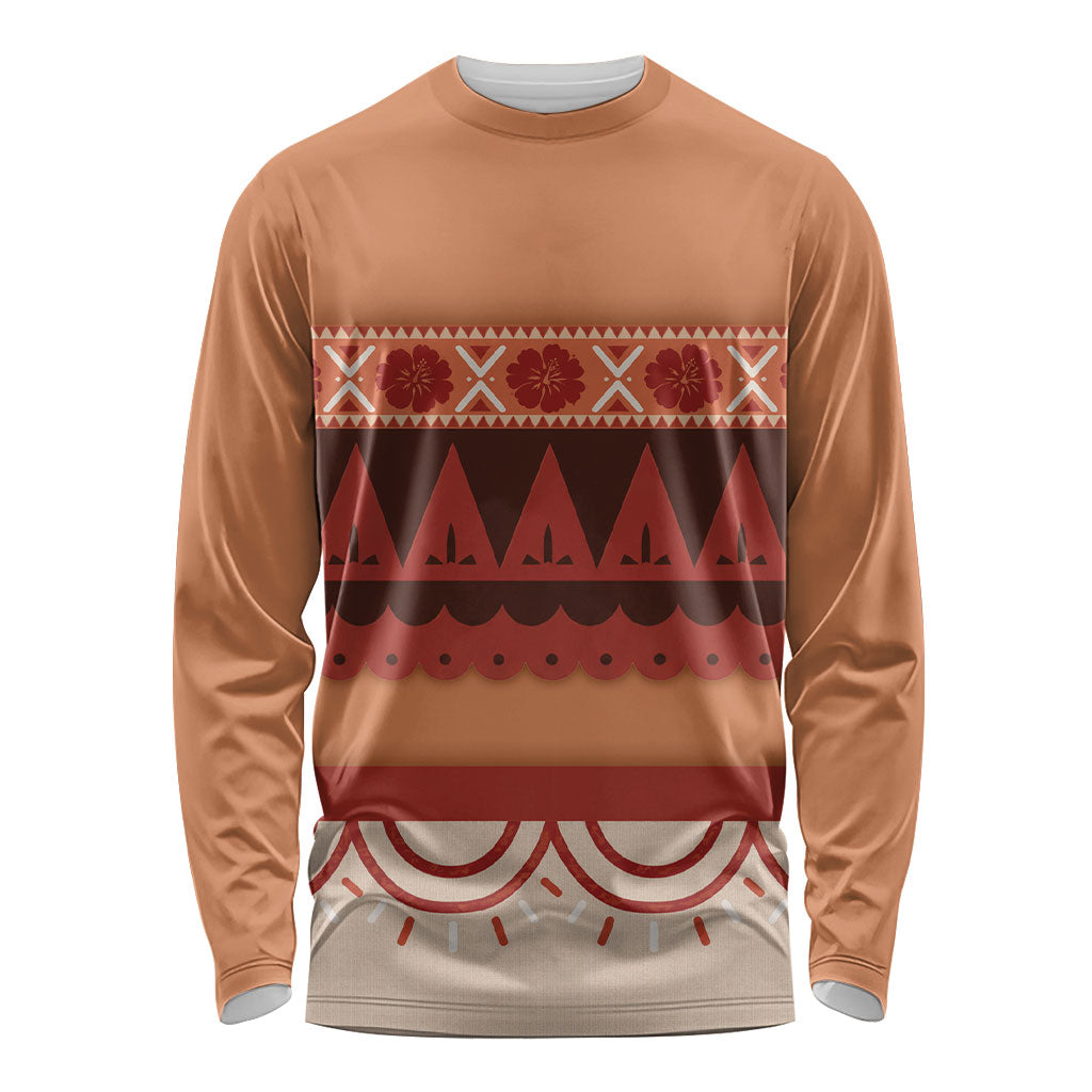 Polynesian Princess Inspired Cosplay Costume Long Sleeve Shirt LT05 Unisex Multicolor - Polynesian Pride