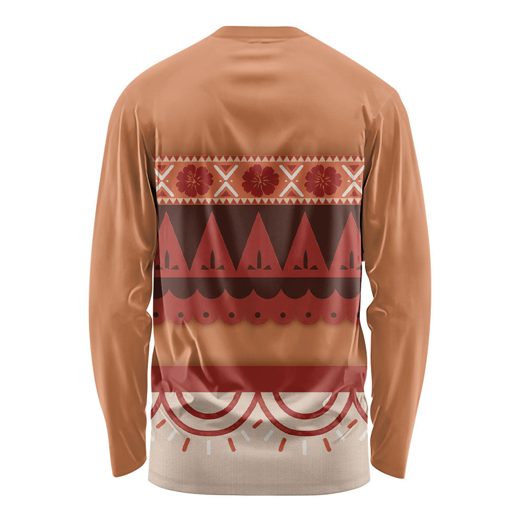 Polynesian Princess Inspired Cosplay Costume Long Sleeve Shirt LT05 - Polynesian Pride