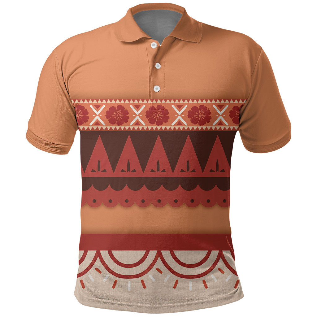 Polynesian Princess Inspired Cosplay Costume Polo Shirt LT05 Multicolor - Polynesian Pride