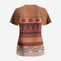 Polynesian Princess Inspired Cosplay Costume Scrub Top LT05 - Polynesian Pride