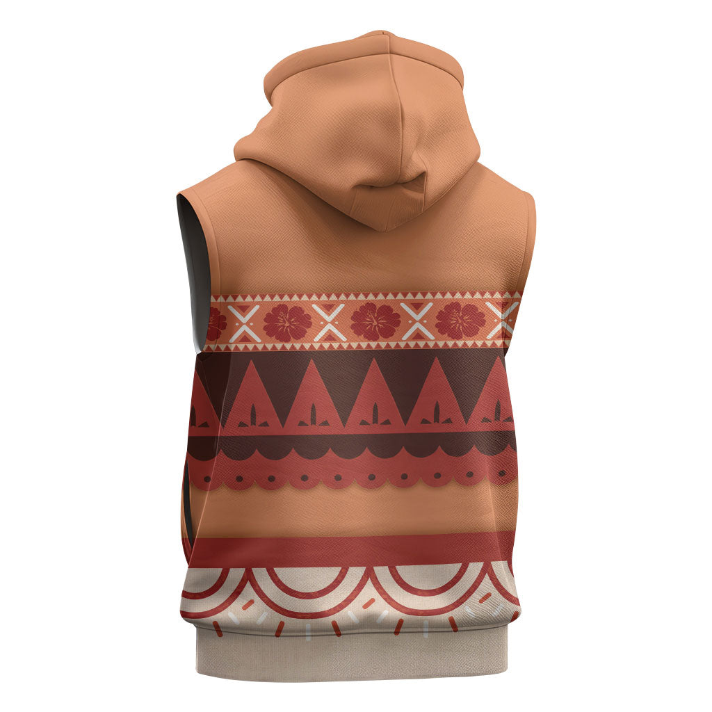 Polynesian Princess Inspired Cosplay Costume Sleeveless Hoodie LT05 - Polynesian Pride