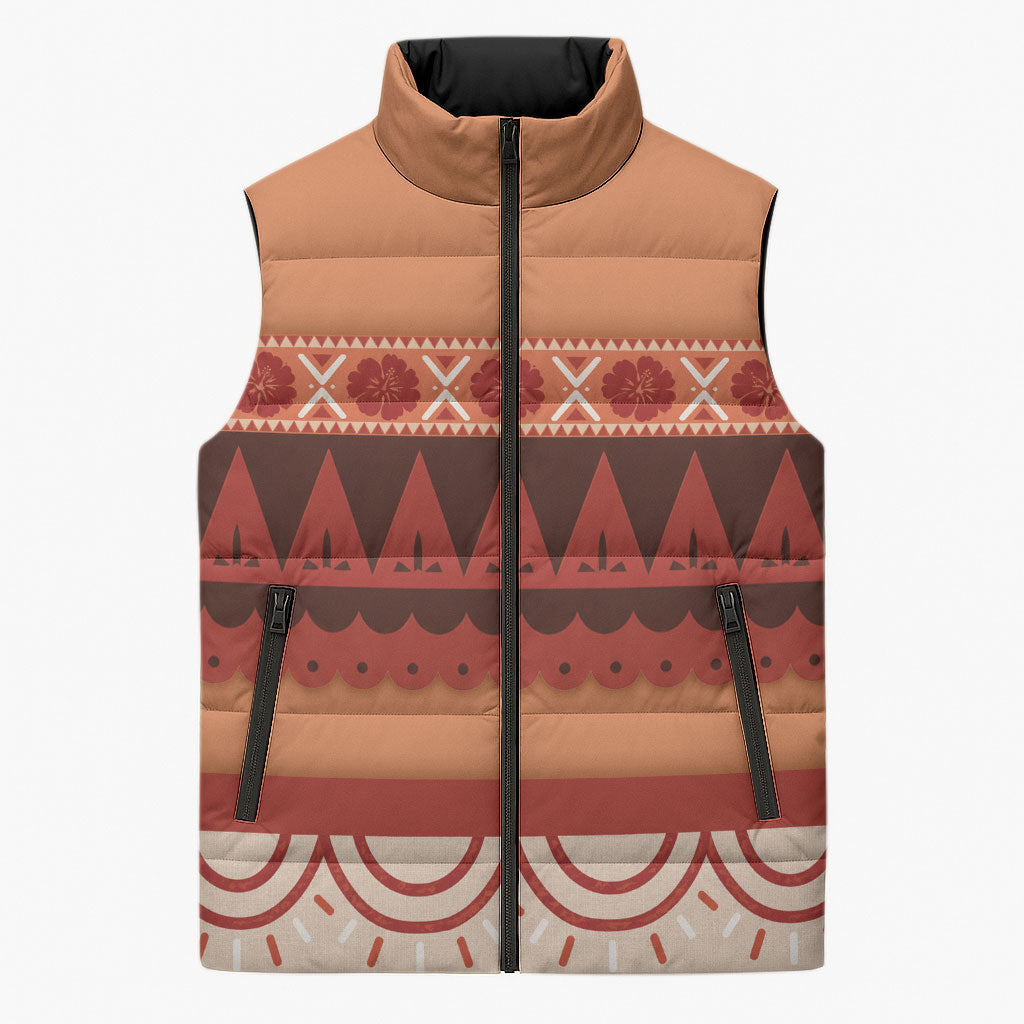Polynesian Princess Inspired Cosplay Costume Sleeveless Puffer Jacket LT05 Unisex Multicolor - Polynesian Pride