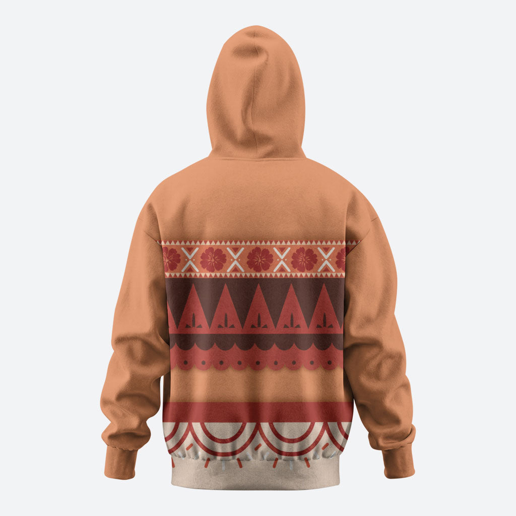 Polynesian Princess Inspired Cosplay Costume Zip Hoodie LT05 - Polynesian Pride