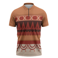 Polynesian Princess Inspired Cosplay Costume Zipper Polo Shirt LT05 Multicolor - Polynesian Pride