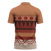 Polynesian Princess Inspired Cosplay Costume Zipper Polo Shirt LT05 - Polynesian Pride