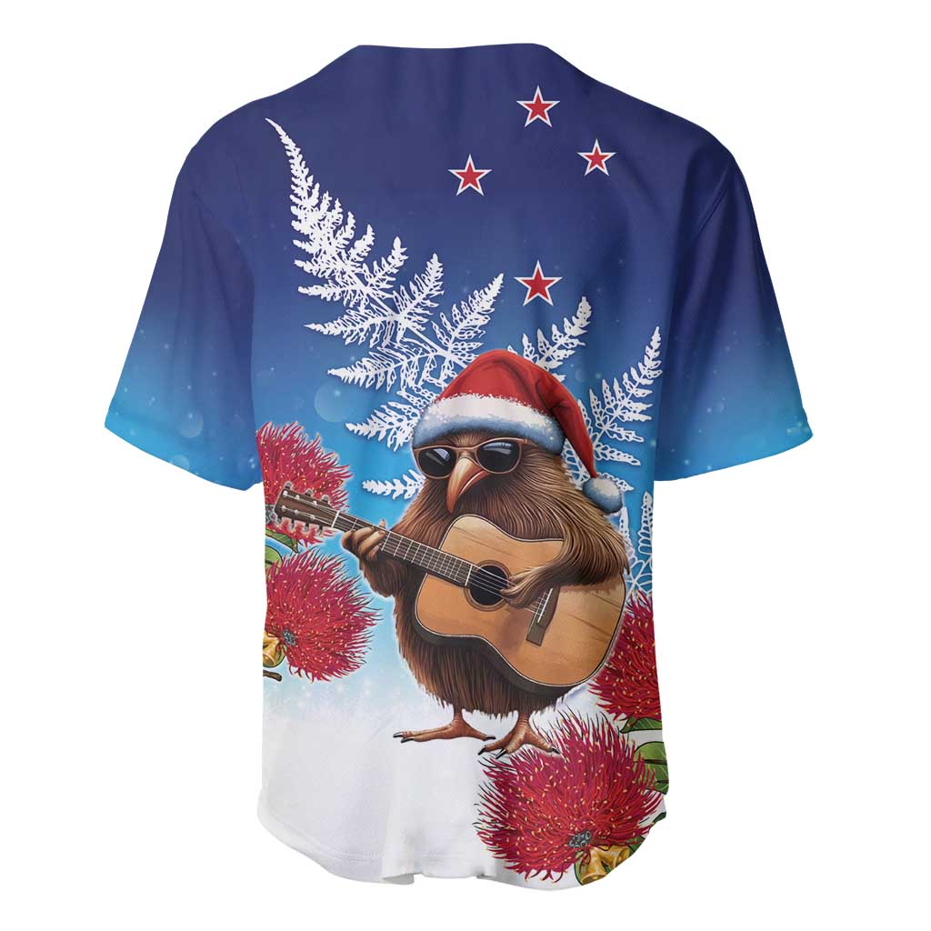 New Zealand Kiwi Christmas Baseball Jersey Xmas Vibe LT05 - Polynesian Pride
