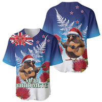 New Zealand Kiwi Christmas Baseball Jersey Xmas Vibe LT05 - Polynesian Pride